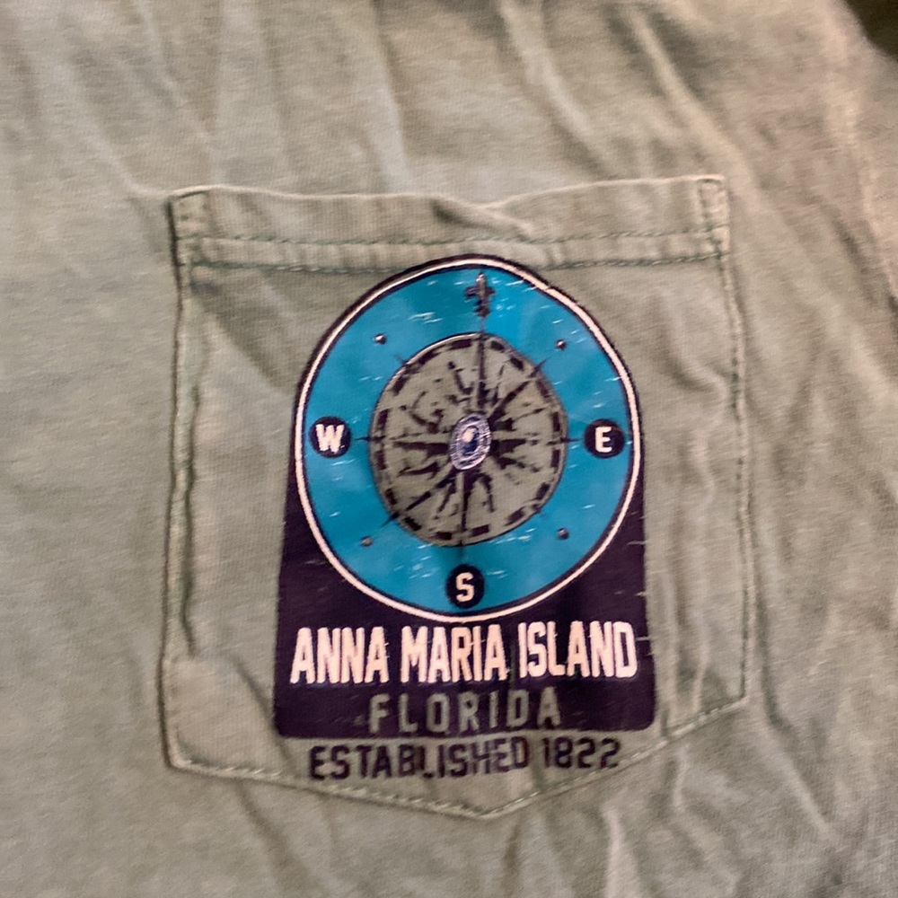Anna Maria Island Florida T Shirt Blue Green Teal U.S. Vintage XL GUC - Picture 2 of 7